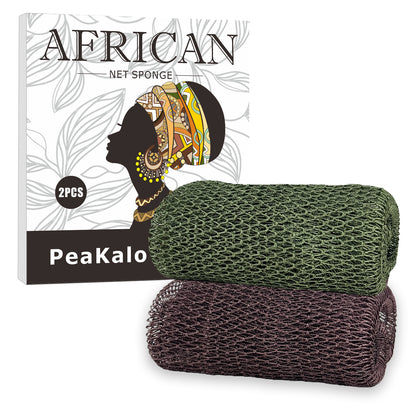 Afrikansk Nätbadsvamp 2-Pack – Exfolierande Kroppsskrubb