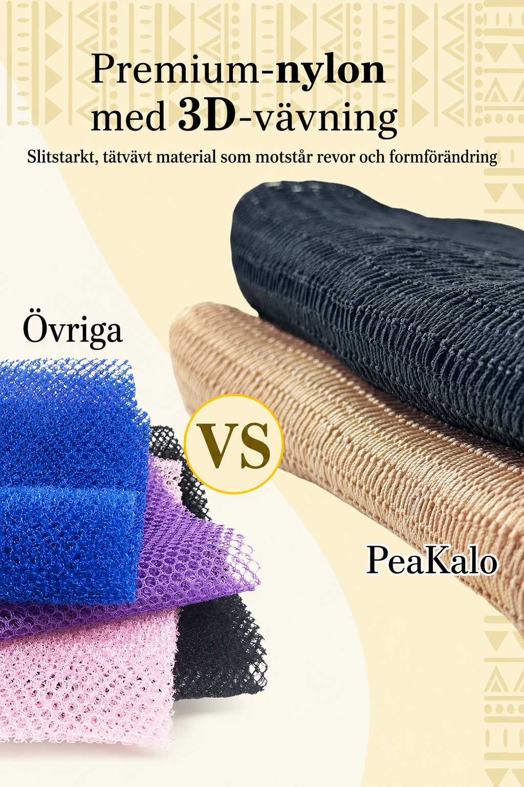 Afrikansk Nätbadsvamp 2-Pack – Exfolierande Kroppsskrubb