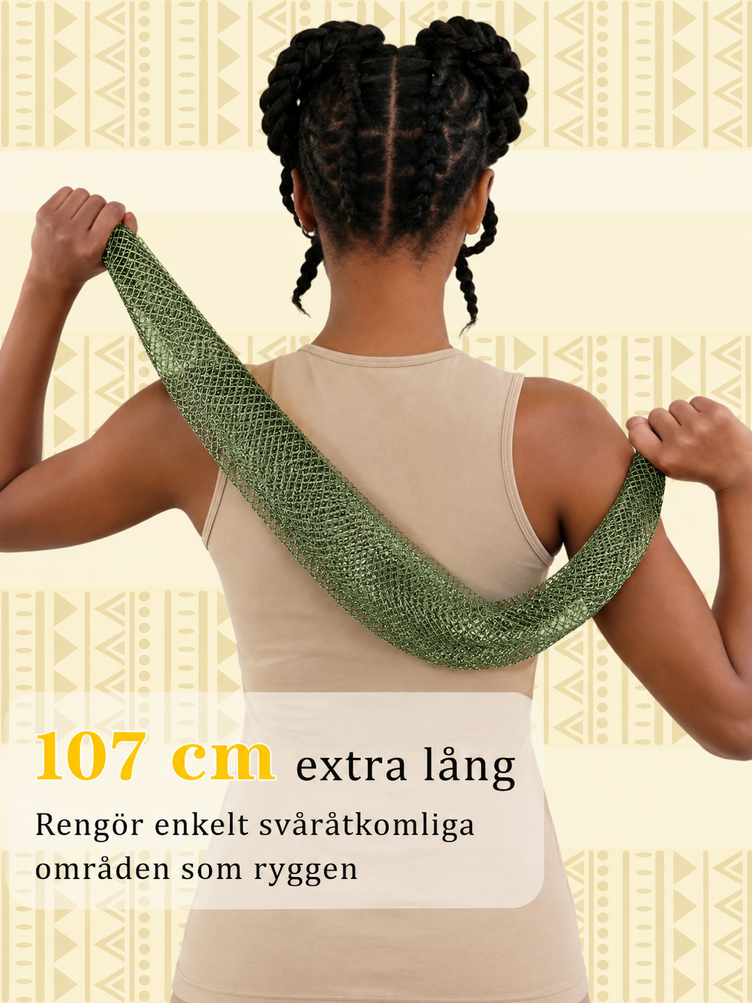 Afrikansk Nätbadsvamp 2-Pack – Exfolierande Kroppsskrubb