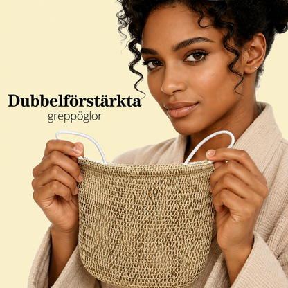 Afrikansk Nätbadsvamp 2-Pack – Exfolierande Kroppsskrubb