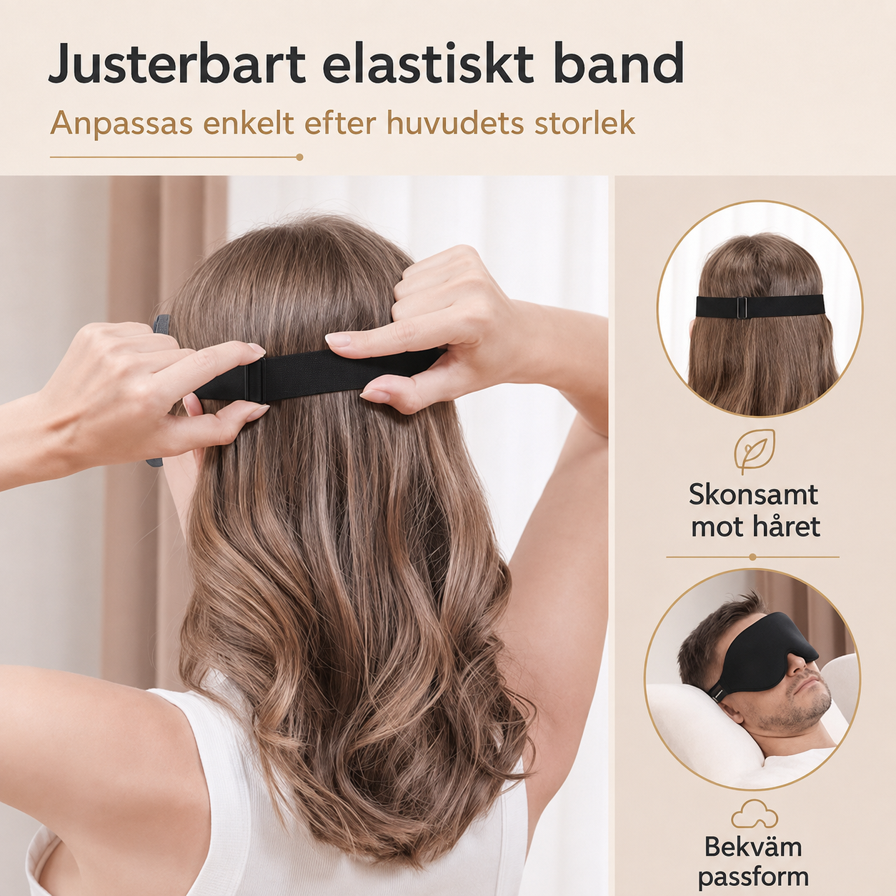 3D Sovmask – Mörkläggande & Tryckfri