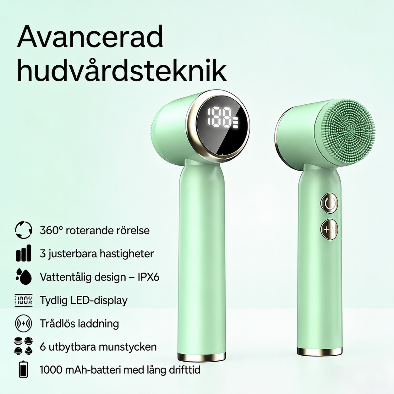 6-i-1 Elektrisk Ansiktsborste