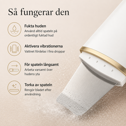 PureGlow™ – Ultraljudsspatel för Ansiktet