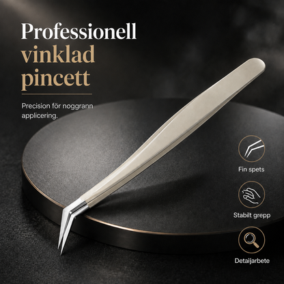 Precision Lash Tweezer Set – 4 delar