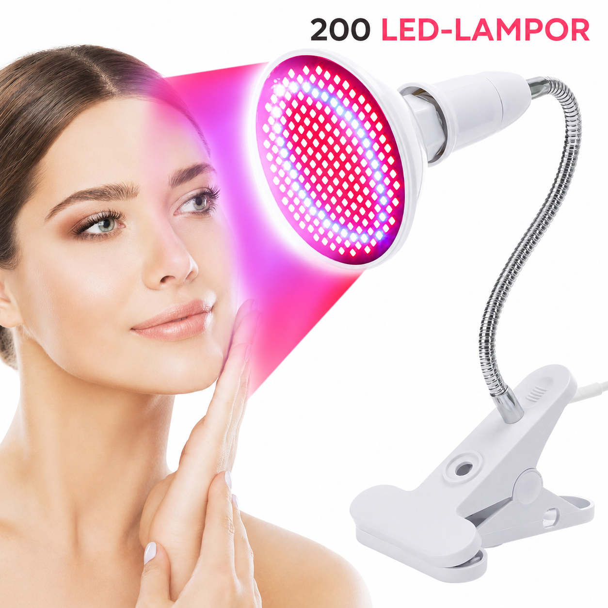 LED-lampa rödljusterapi