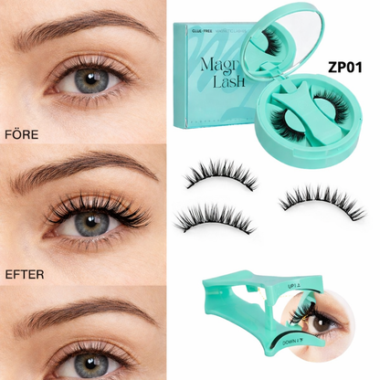 Magnetiska lösögonfransar utan lim – återanvändbara naturliga fransar