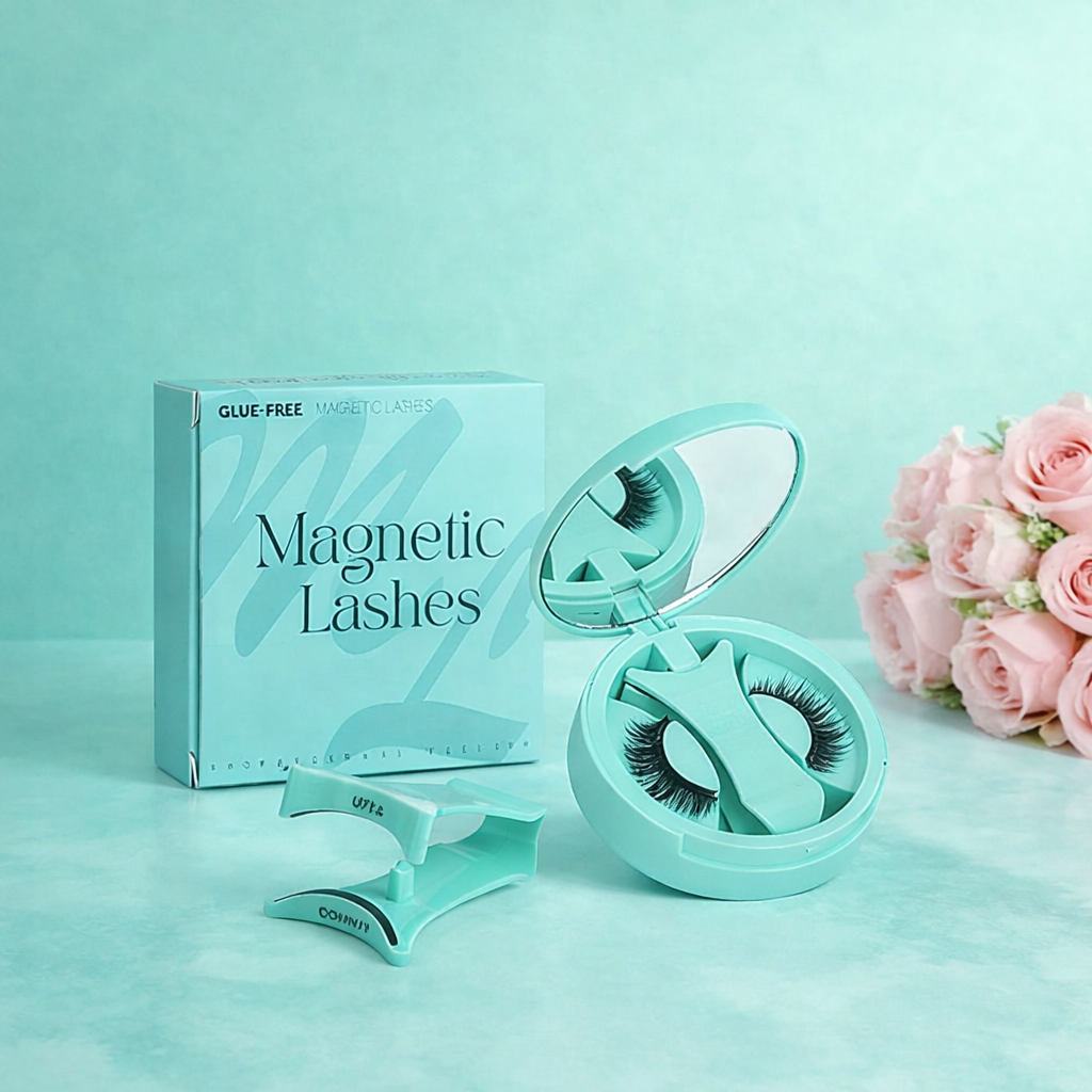 Magnetiska lösögonfransar utan lim – återanvändbara naturliga fransar